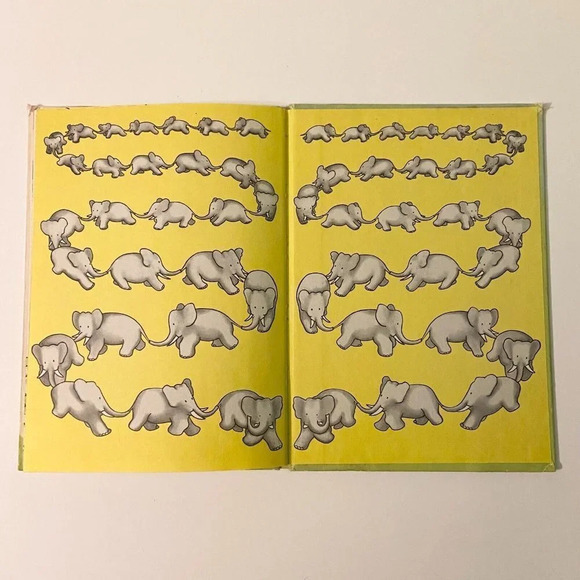 Vintage 1967 Babar Loses His Crown Laurent De Brunhoff Random House Book - Picture 13 of 15